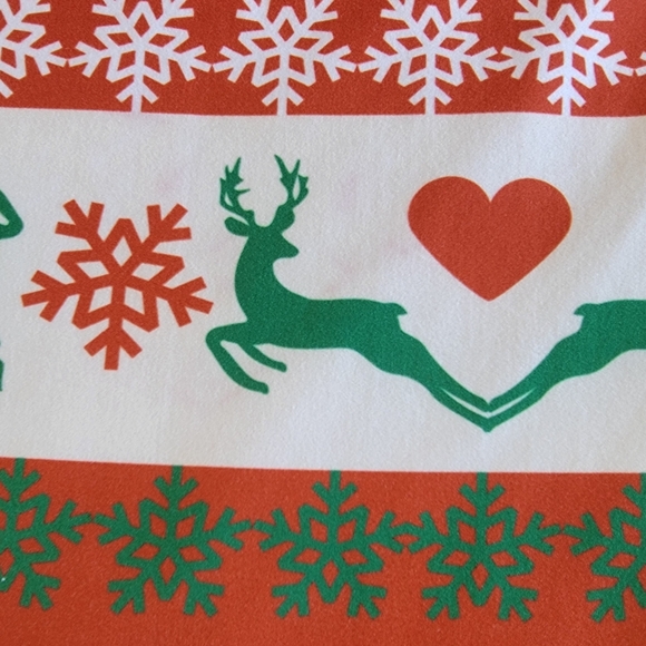 Yelete Women's Faire Isle Print Reindeer Holiday Microfiber Tunic Top Dress 3XL - Picture 5 of 10